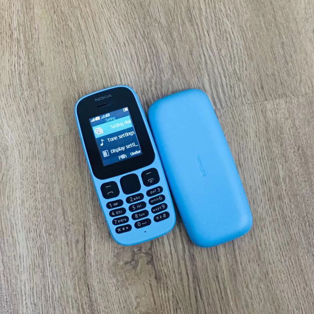 (Light Blue)NOKIA 105 DS(2017) 95% NEW IMPORT REFURBISHED(Ready Stock)